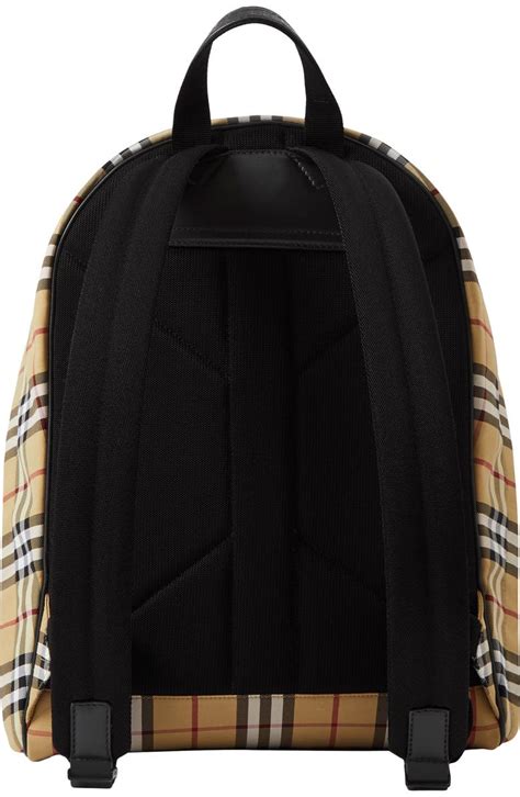 Burberry Jett Check Canvas Backpack 